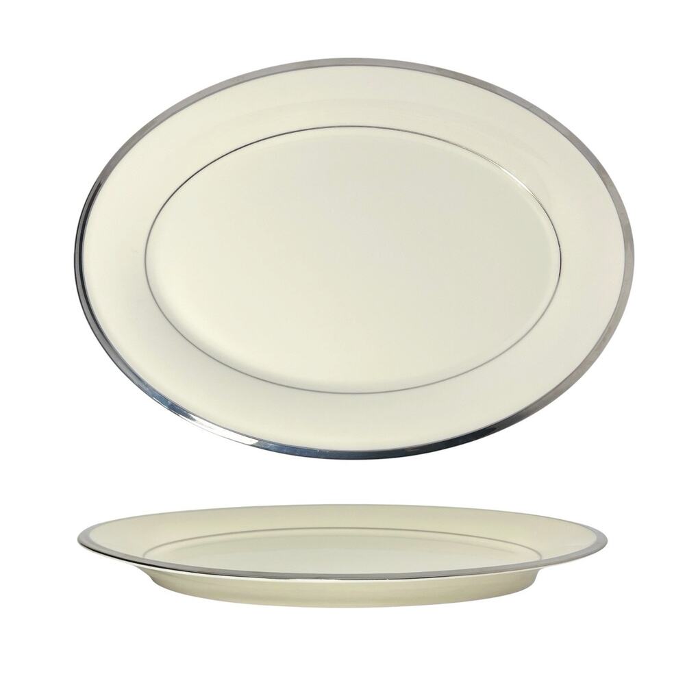 Lenox “Solitaire” Porcelain Oval Serving Platter 14”